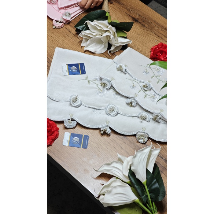 Arliva Alize Analı Kızlı havlu Seti-GRİ