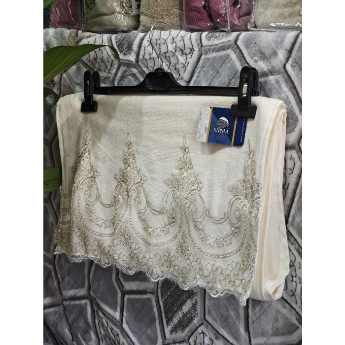Sırma Home Fransız Güpürlü 6lı El&Yüz Havlu Seti