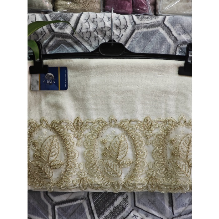 Sırma Home Fransız Güpürlü 6lı El&Yüz Havlu Seti