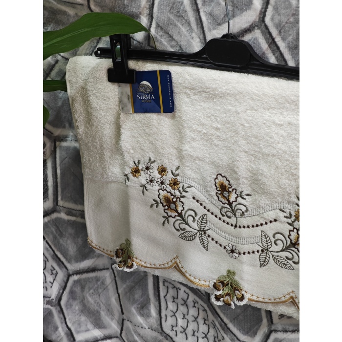 Sırma Home Küpeli Nakışlı 6lı El&Yüz Havlu Seti