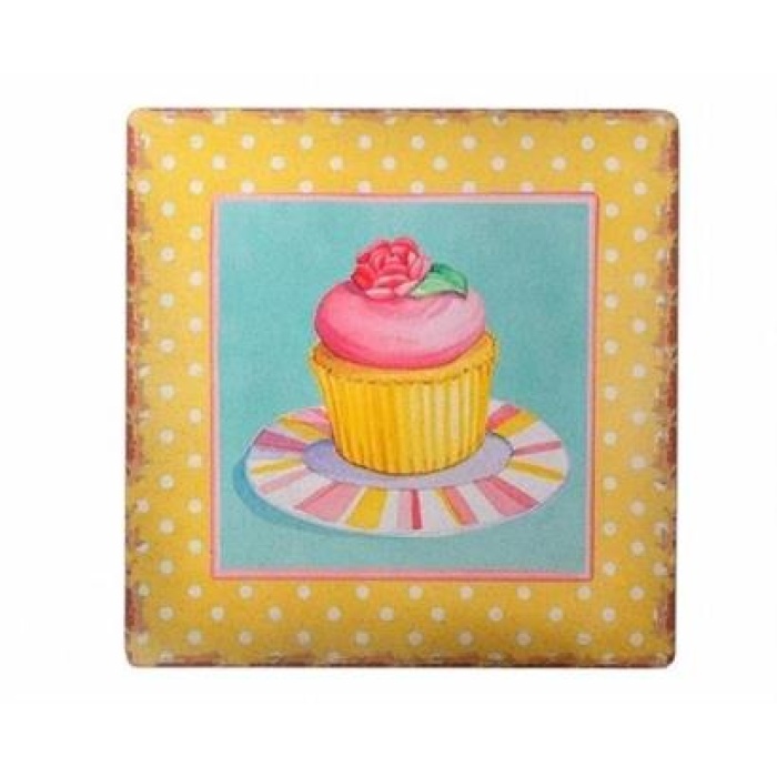 EÇB Decotown Duvar Panosu 40*40 Cup Cake Muffin Motifli Duvar Süsü