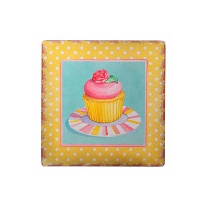 EÇB Decotown Duvar Panosu 40*40 Cup Cake Muffin Motifli Duvar Süsü