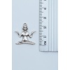 Minimal Yoga Gümüş Kaplama Kolye Ucu