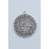 Vegvisir Viking Pusulası Gümüş Kaplama Kolye Ucu