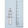 Nilin Anahtarı - Ankh Anahtarı Gümüş Kaplama Deri İp Kolye