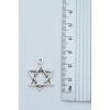 Minimal Pentagram Gümüş Kaplama Deri İp Kolye