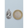 Vintage Cameo Gümüş Kaplama Deri İp Kolye
