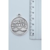Arctic Monkeys Gümüş Kaplama Deri İp Kolye