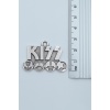 Kiss Gümüş Kaplama Deri İp Kolye