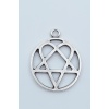 Heartagram Gümüş Kaplama Kolye Ucu