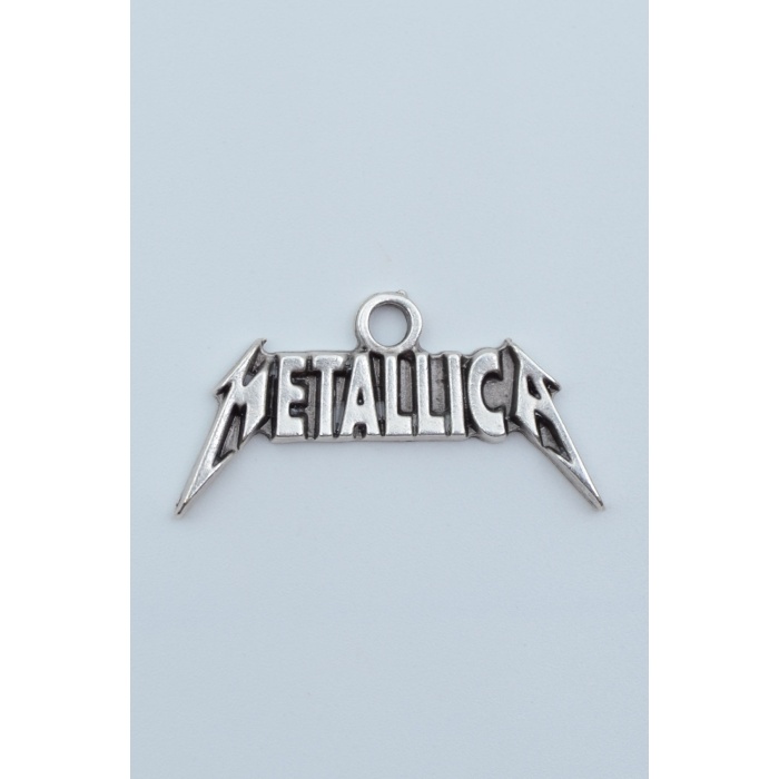 Metallica Gümüş Kaplama Kolye Ucu