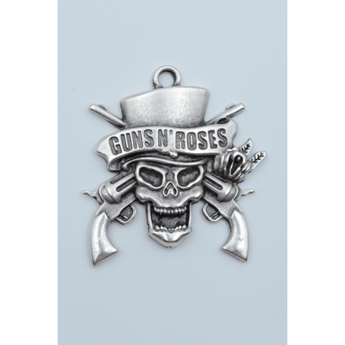 Gunsn Roses Gümüş Kaplama Kolye Ucu
