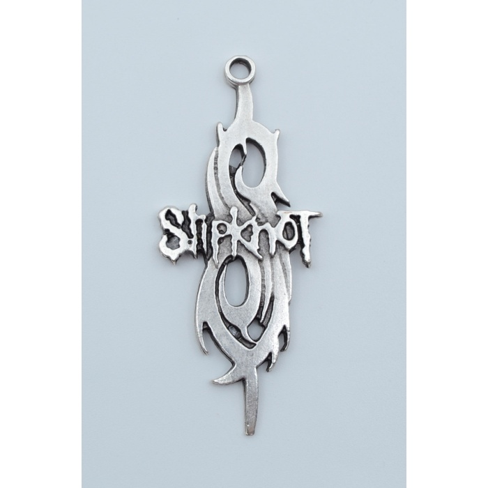 Slipknot Gümüş Kaplama Kolye Ucu