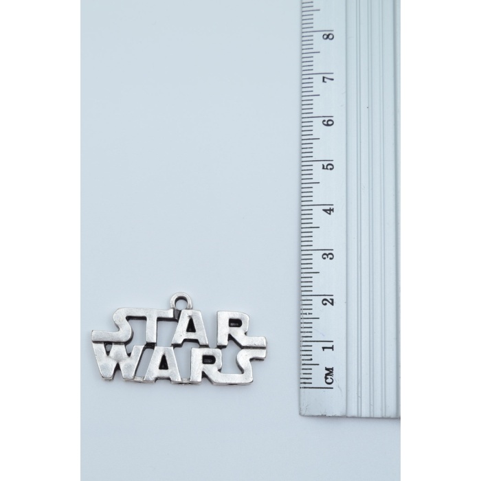 Star Wars Gümüş Kaplama Deri İp Kolye