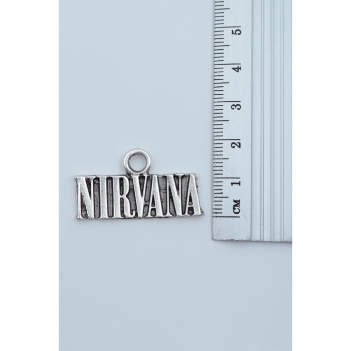 Nirvana Gümüş Kaplama Deri İp Kolye
