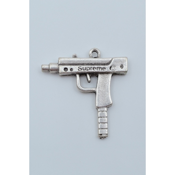 Uzi Gümüş Kaplama Kolye Ucu