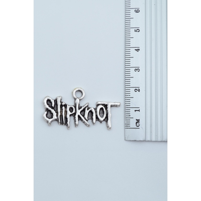 Slipknot Gümüş Kaplama Düz Zincir Kolye
