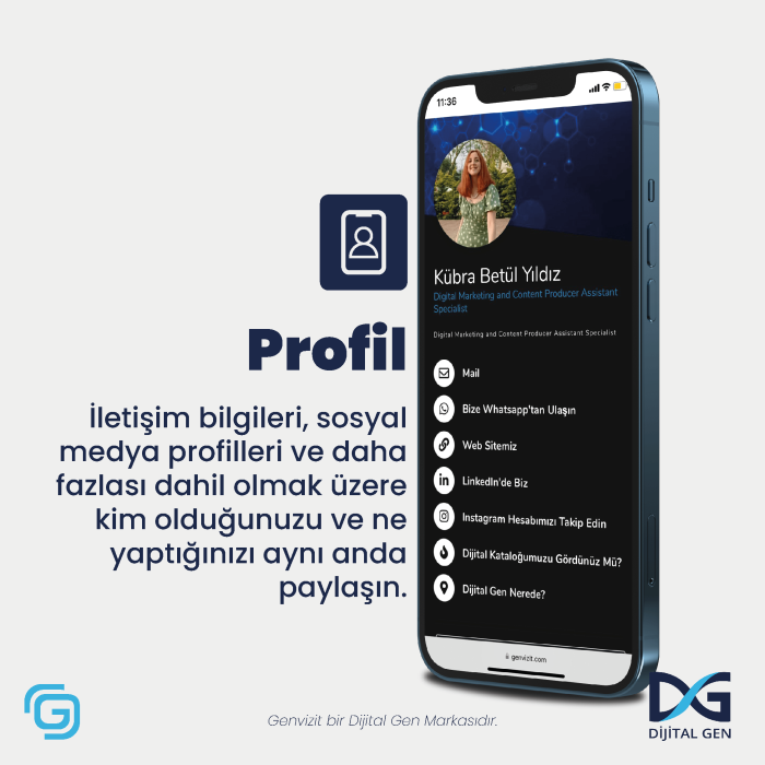 Genvizit Dijital Kartvizit NFC Özellikli