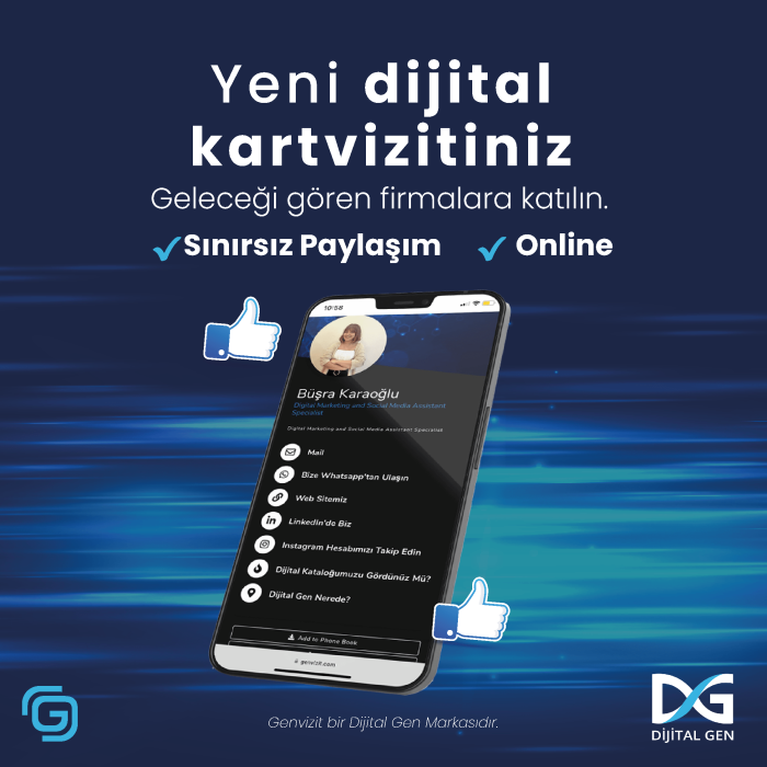 Genvizit Dijital Kartvizit NFC Özellikli