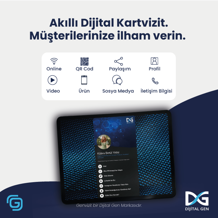 Genvizit Dijital Kartvizit NFC Özellikli