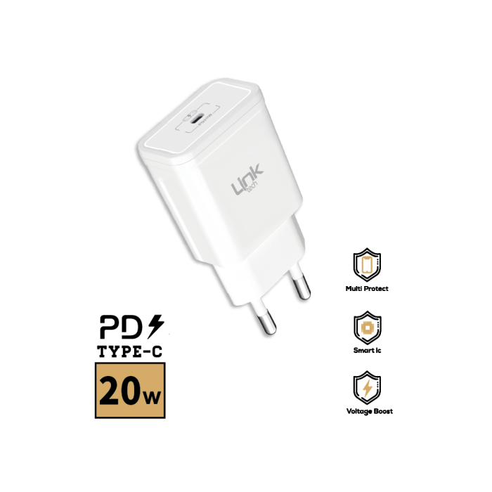 LinkTech S667 Type-C Hızlı Şarj Adaptörü