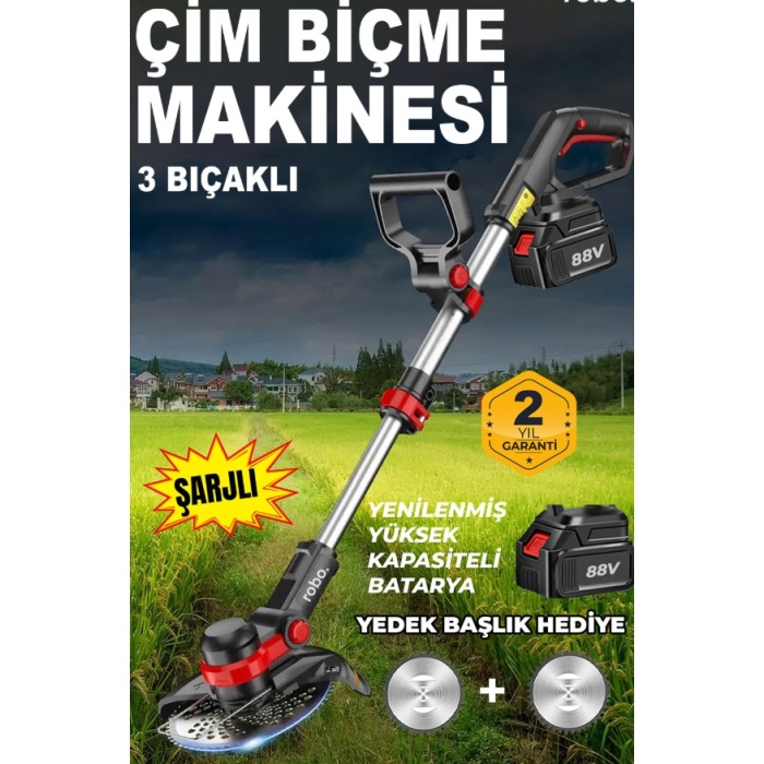 Şarjlı Çim Biçme Makinesi