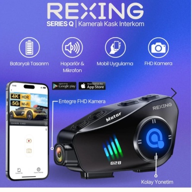 rexıng Q28 kemralı kask interkom
