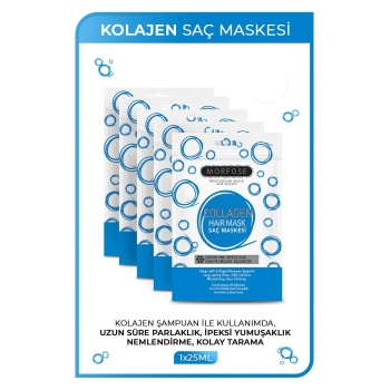Kolajen Saç Maskesi 25 ML (24 ADET) - Zayıf ve Güçsüz Saçlar İçin - mrfs