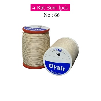 Oyalı 4 Kat Suni İpek İplik İğne Oyası Boncuk İpi Tığ Oyası No:66