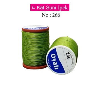 Oyalı 4 Kat Suni İpek İplik İğne Oyası Boncuk İpi Tığ Oyası No:266