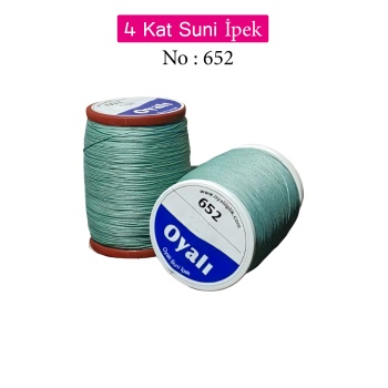 Oyalı 4 Kat Suni İpek İplik İğne Oyası Boncuk İpi Tığ Oyası No:652