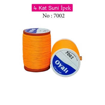 Oyalı 4 Kat Suni İpek İplik İğne Oyası Boncuk İpi Tığ Oyası No:7002