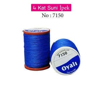 Oyalı 4 Kat Suni İpek İplik İğne Oyası Boncuk İpi Tığ Oyası No:7150