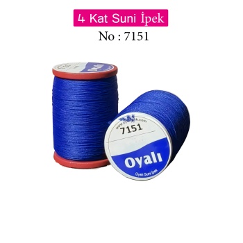 Oyalı 4 Kat Suni İpek İplik İğne Oyası Boncuk İpi Tığ Oyası No:7151