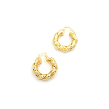 Burgu Halka Küpe - Altın