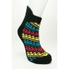 Kalın Kışlık Kadın Soket Çorap Yünlü Havlu Ev Giyim Patik  Desen 1 Siyah