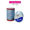 Oyalı 4 Kat Suni İpek İplik İğne Oyası Boncuk İpi Tığ Oyası No:234