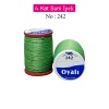 Oyalı 4 Kat Suni İpek İplik İğne Oyası Boncuk İpi Tığ Oyası No:242