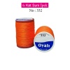 Oyalı 4 Kat Suni İpek İplik İğne Oyası Boncuk İpi Tığ Oyası No:332