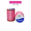 Oyalı 4 Kat Suni İpek İplik İğne Oyası Boncuk İpi Tığ Oyası No:525