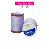 Oyalı 4 Kat Suni İpek İplik İğne Oyası Boncuk İpi Tığ Oyası No:531
