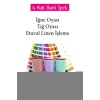 Oyalı 4 Kat Suni İpek İplik İğne Oyası Boncuk İpi Tığ Oyası No:772