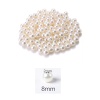 50 gram 8mm Krem Renk Plastik İnci Boncuk Çanta ve Takı Yapım Boncuğu (~160 adet)