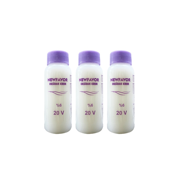 3 Adet Oksidan Krem Saç Boya Sıvısı 6lık 20 volüme 60 ml