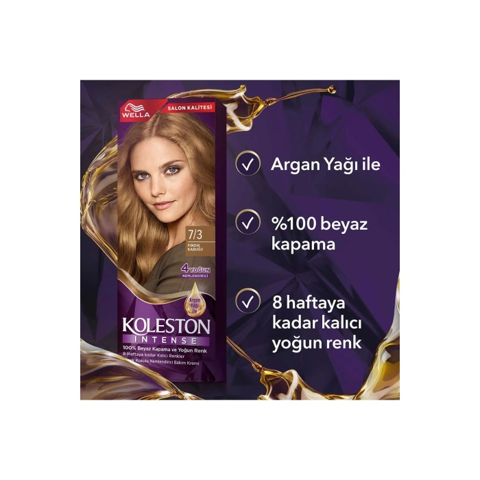 Koleston Intense Saç Boyası 7/3 Fındık Kabuğu - Salon Kalitesi