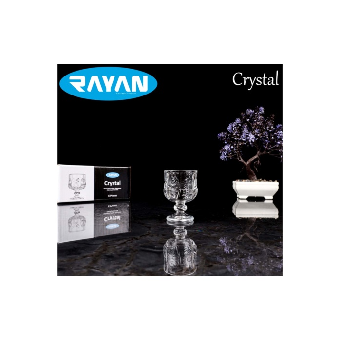 Rayan Crystal 6lı Kahve Yanı Bardak