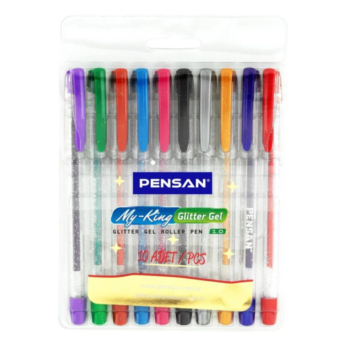 Pensan My-Kıng Simli Jel Kalem 10Lu Set