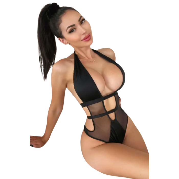 Kadın Babydoll Fantezi Harness Erotik Kıyafet 2087 Siyah - Royaleks