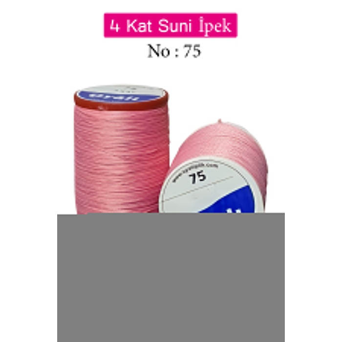 Oyalı 4 Kat Suni İpek İplik İğne Oyası Boncuk İpi Tığ Oyası No:75