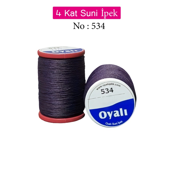 Oyalı 4 Kat Suni İpek İplik İğne Oyası Boncuk İpi Tığ Oyası No:534